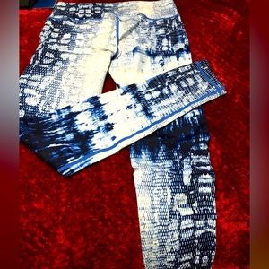 Blue tone workout pants/leggings.
